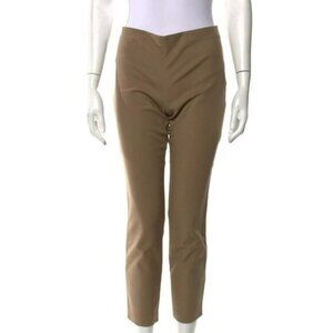 The Row Neutral Straight Leg Pants – Size 6 – Mid-Rise – Zip Closure